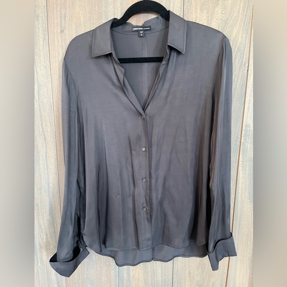 James Perse split back blouse. Worn once:) - Picture 1 of 2